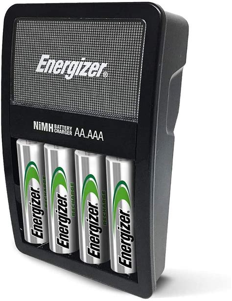 rechargeable batteries and charger amazon|Energizer Rechargeable AA and AAA Battery Charger (Recharge Pro) wi.